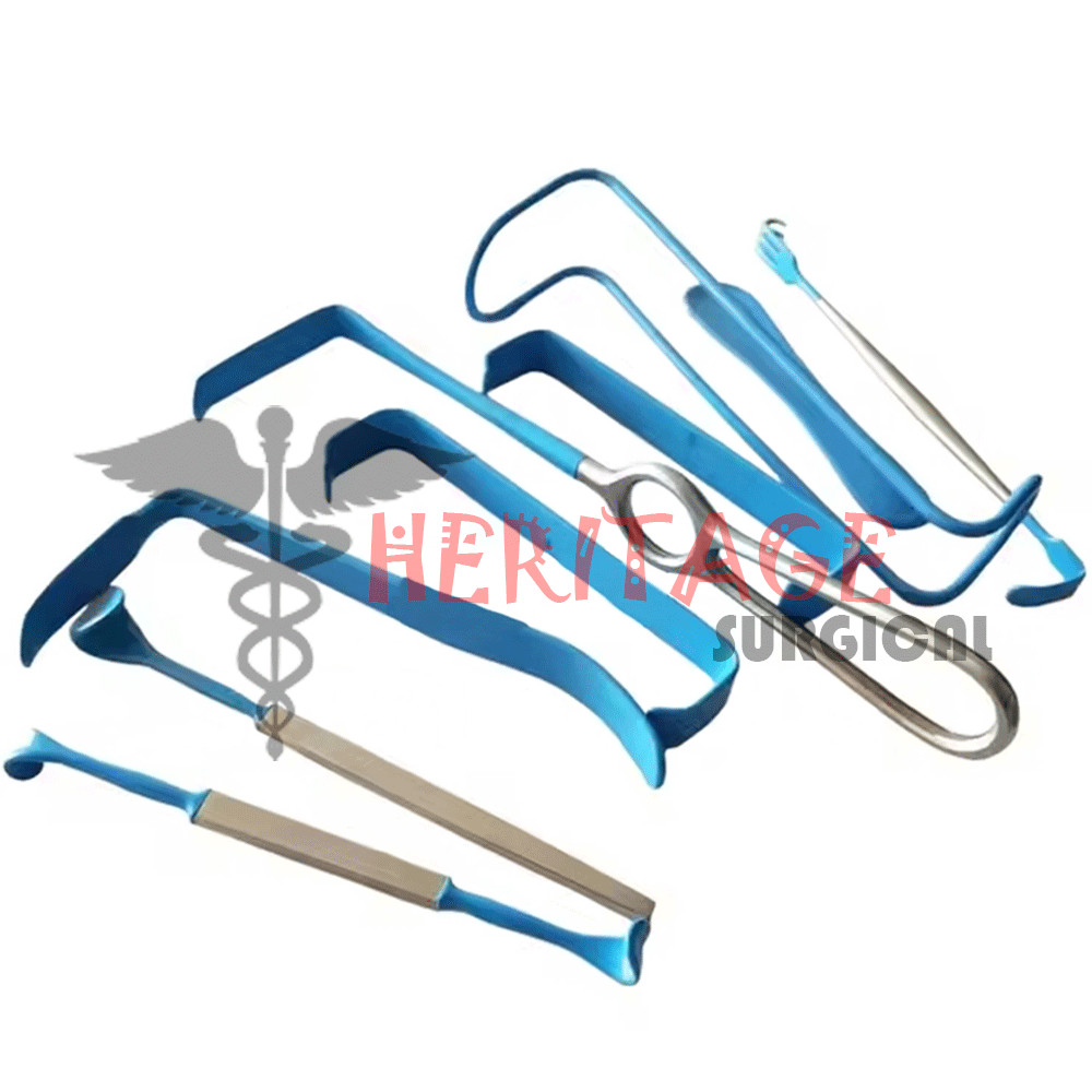 Surgical insulated Retractor set of 9 pcs,surgical instruments
