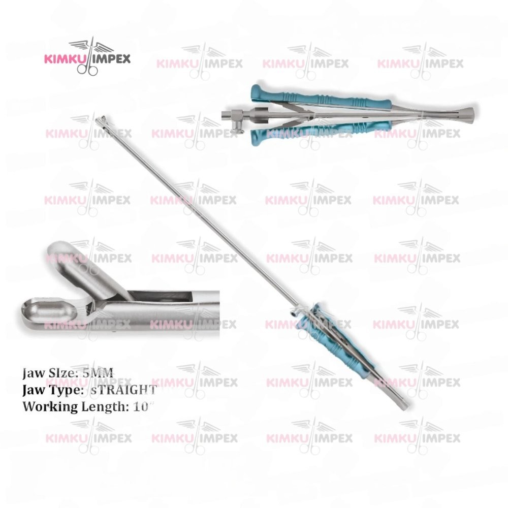 MIS Biopsy forceps 10″ Straight Oval Cup Tip 5mm Jaw Surgical instruments