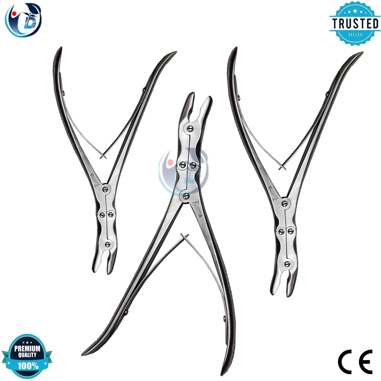 Leksell-Stille Bone Rongeur Set Of 3 Pieces Surgical Instruments