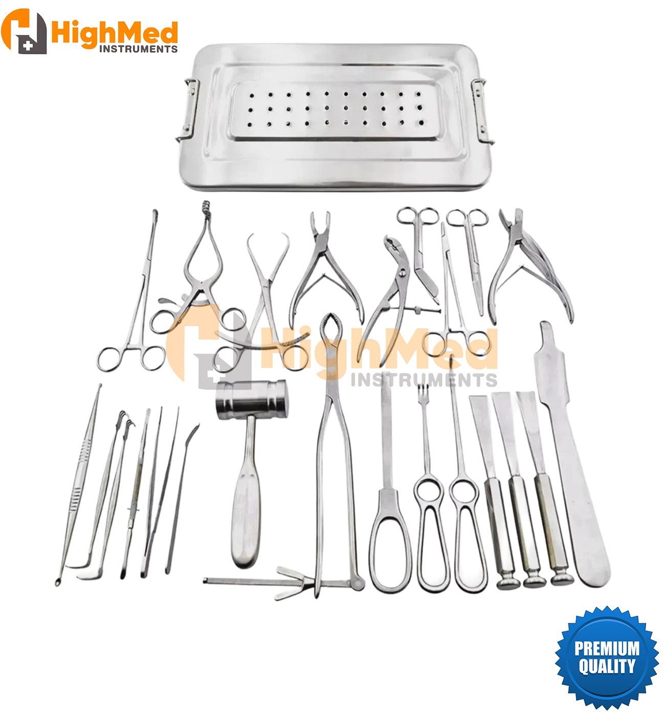 Basic Orthopedic Surgery Set of 25 PCS of Surgical Instruments With Box (2)