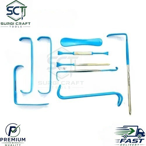 Face Lift Brow Lif Dissectors & Elevator Set of 6 Pcs,Plastic Surgery Instrument