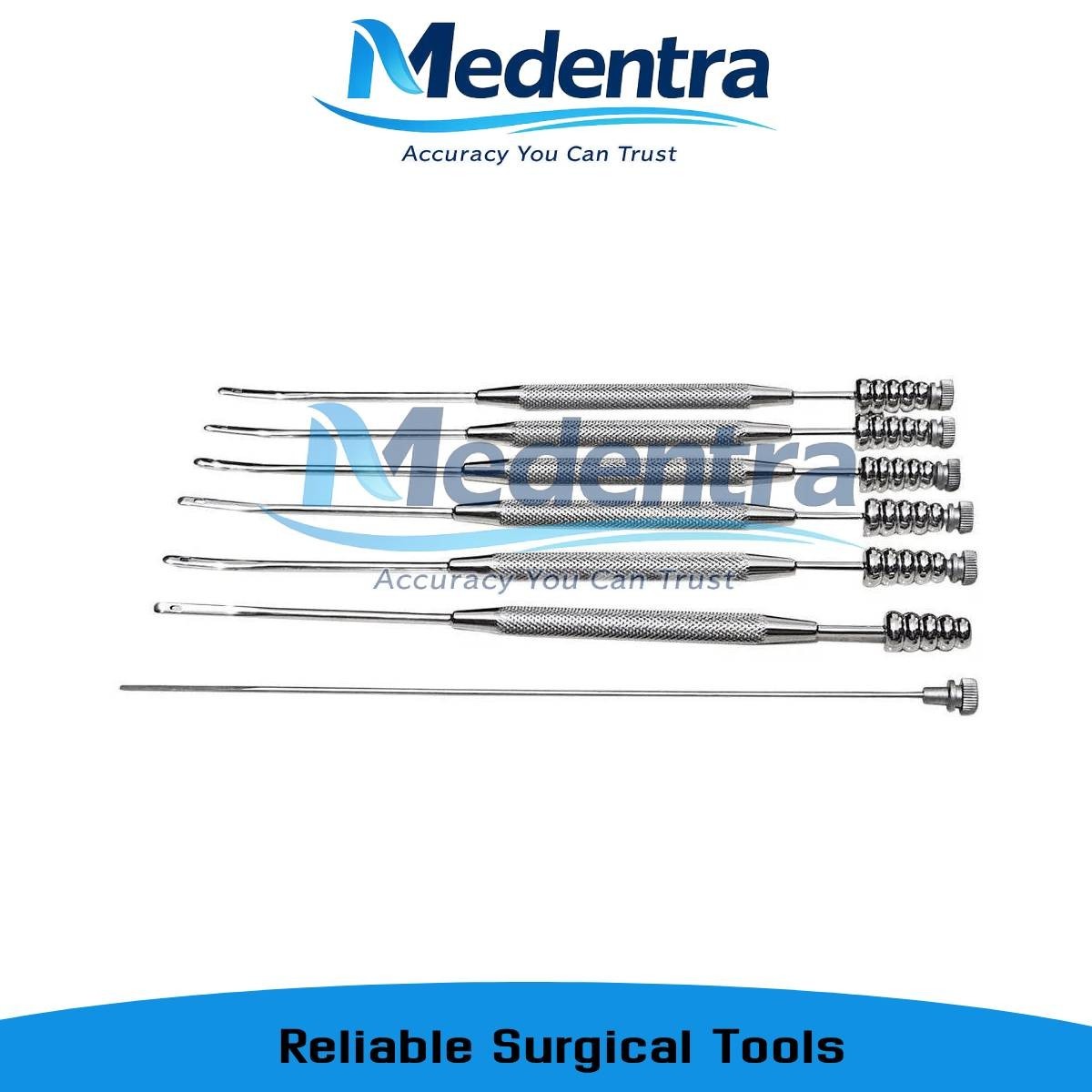 6 pcs Gromed Freer Septum Periosteal Elevator with Suction 19cm (7½”) surgical
