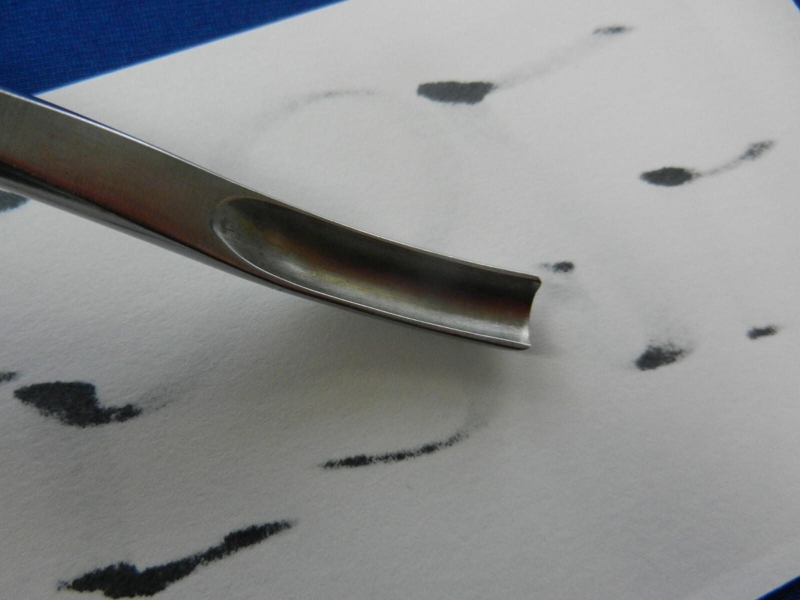 E5324 Zimmer 2891-02 Cobb Medium Curve Heavy Duty Gouge 24.1cm Long