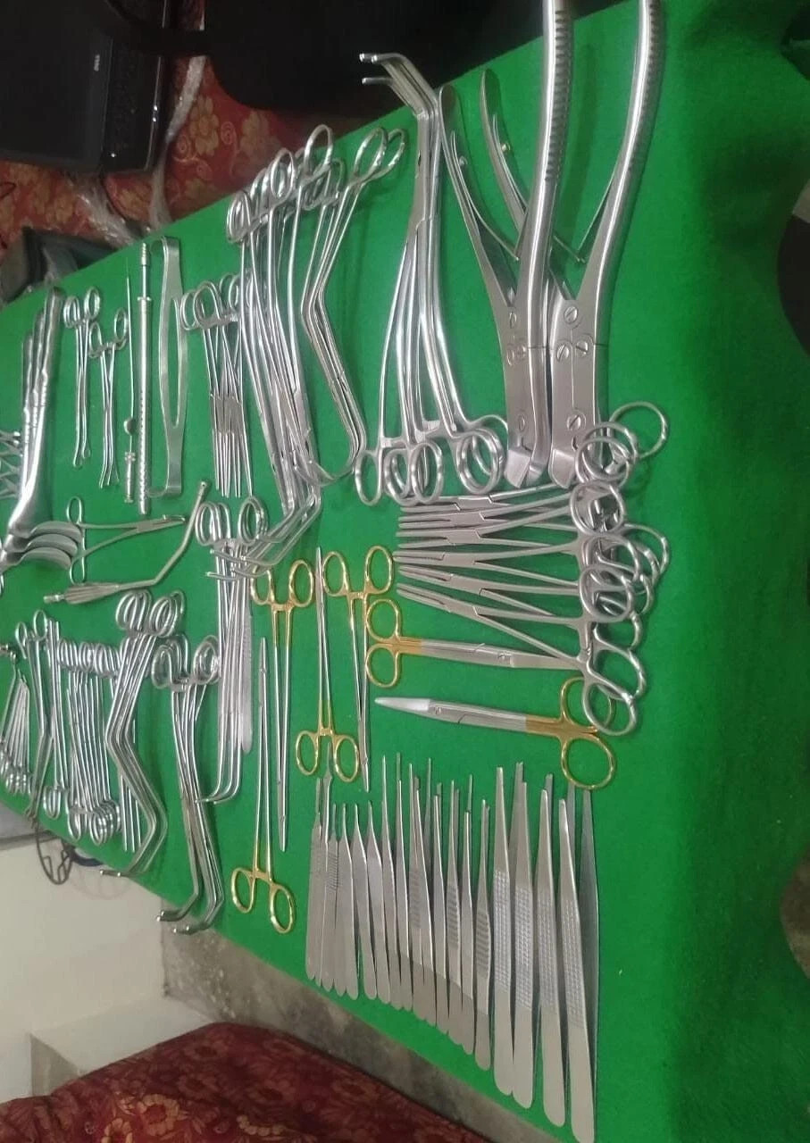 Major Cardiovascular Thoractomy Vascular 106 pcs Set Open Heart Instruments