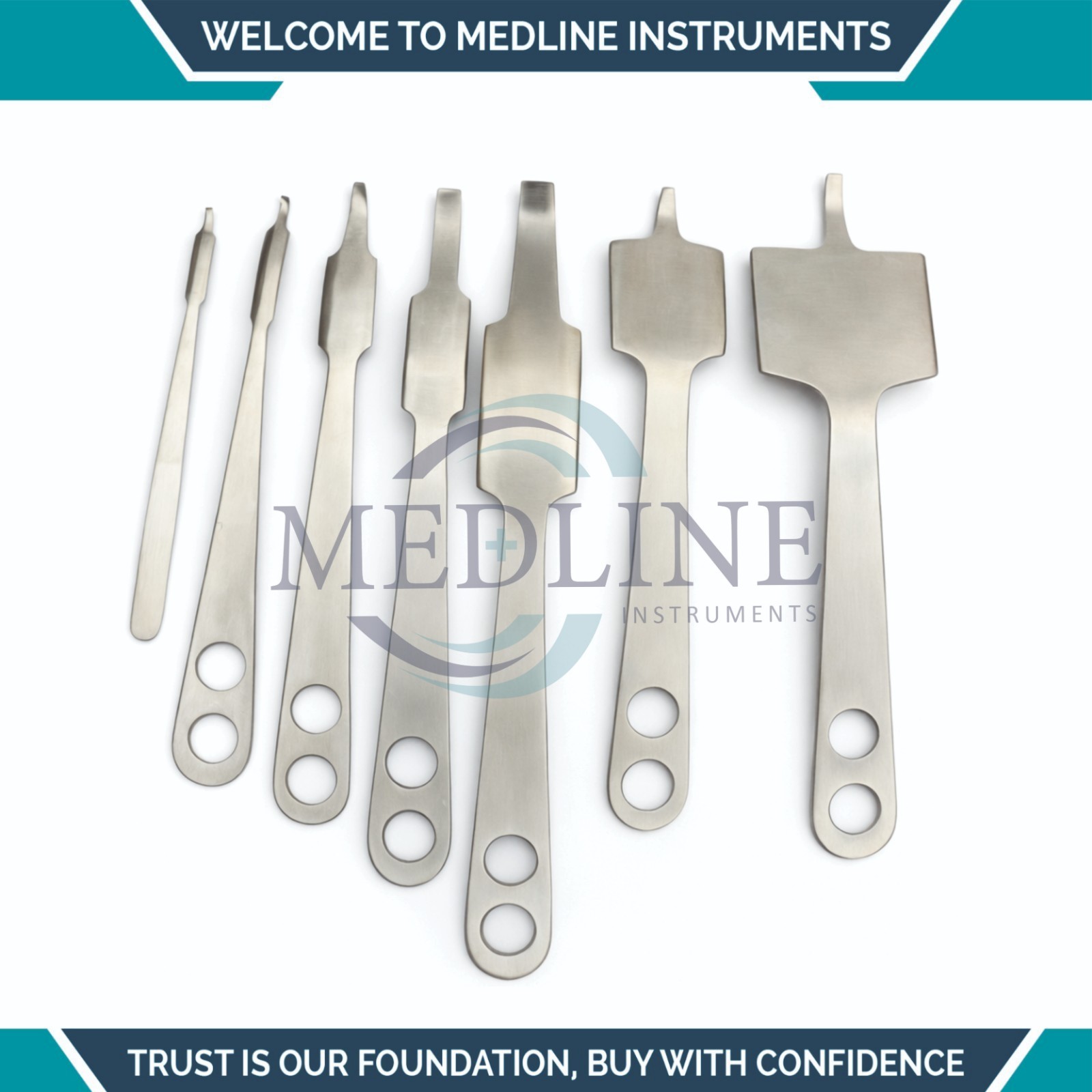 7pc Hohmann Retractor Set Orthopedic Surgical Instrument German Steel
