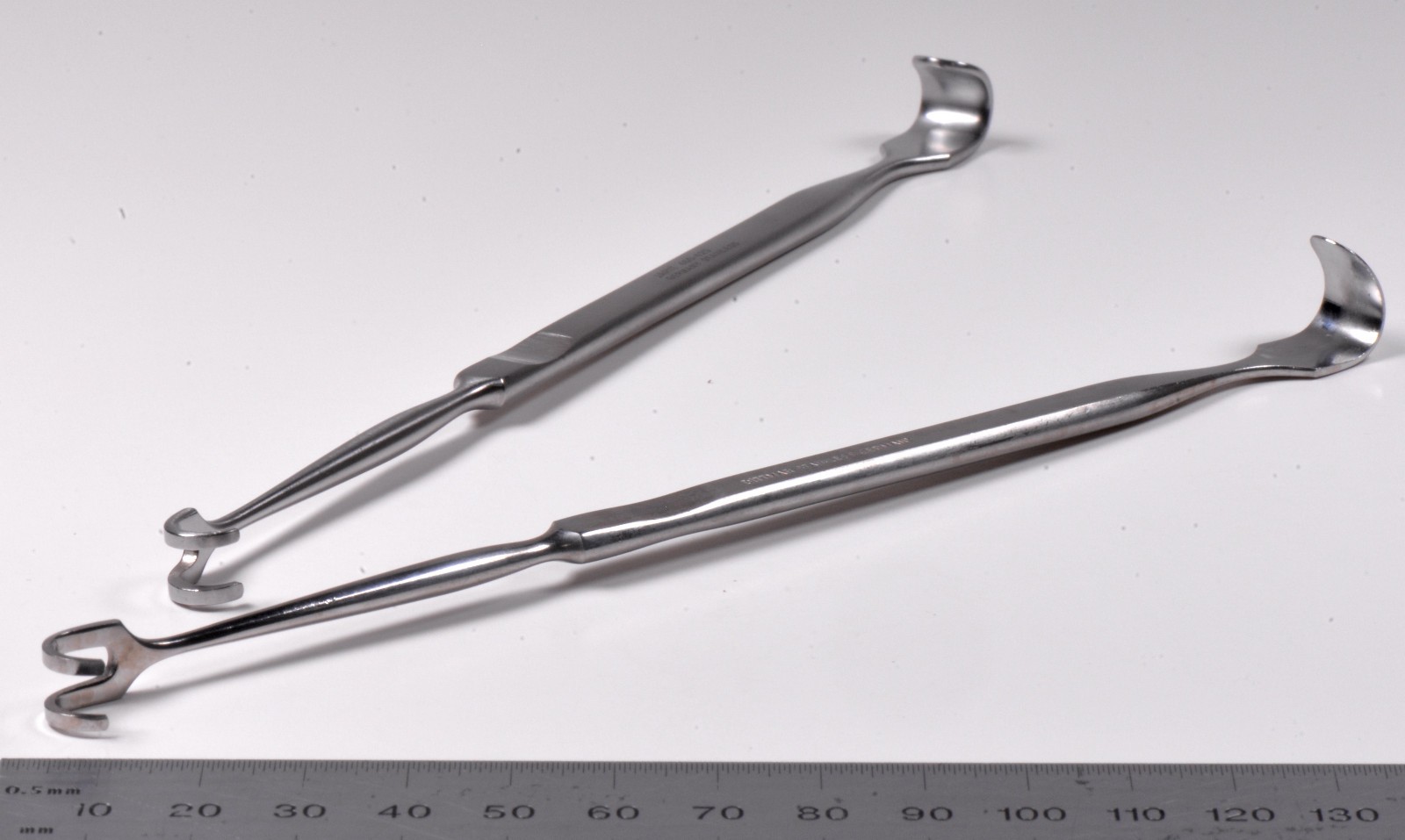 2x Jarit Dittmar Jackson Tracheal Retractor 7″ Double Ended 2-Prong Germany