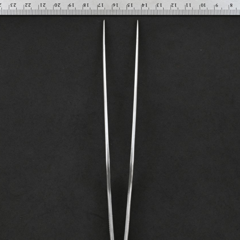Aesculap BD883R Gruenwald Bayonet Forceps Serrated 7 7/8 in