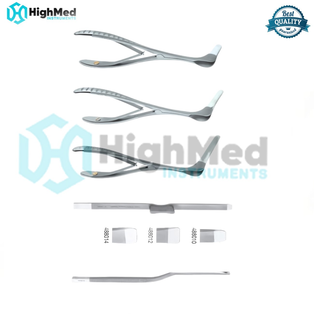 Instruments for Aesthetic Nose Plastic Surgery Speculum Osteotome Chisel Set 7Ps