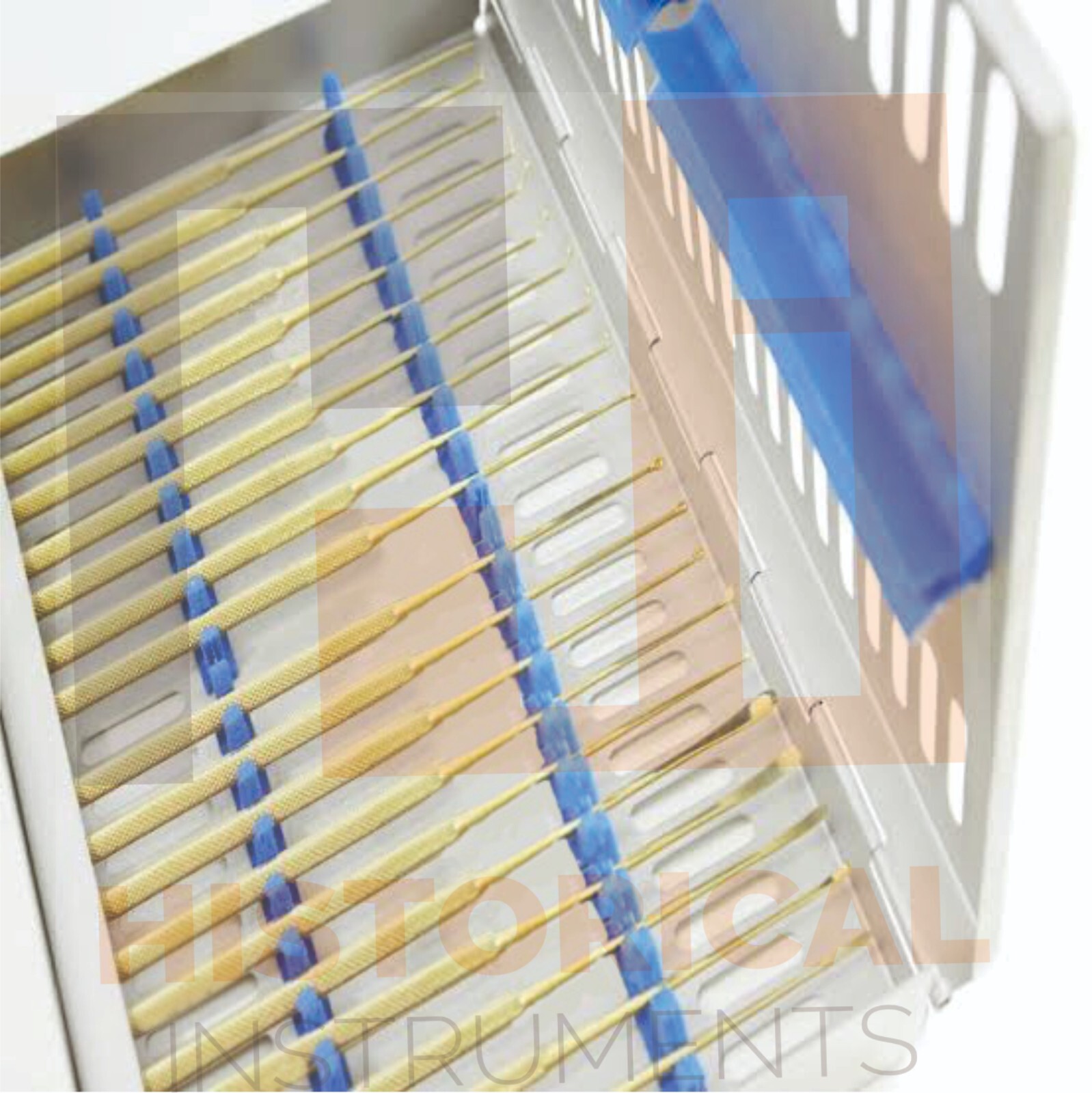 Rhoton Micro Dissector Expanded Set Of 20 Pcs, Gold Plasma Coated In Steel Case