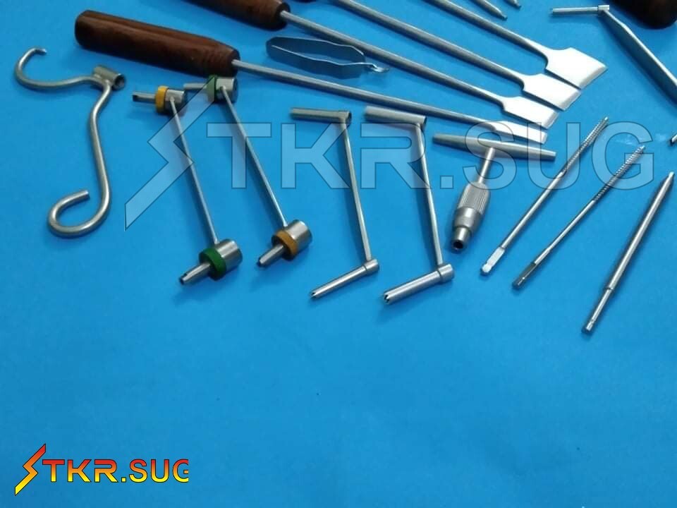 Bone Chisel Wire Passer Drill Guides Screw Driver Surgical Orthopedic 20 Pcs