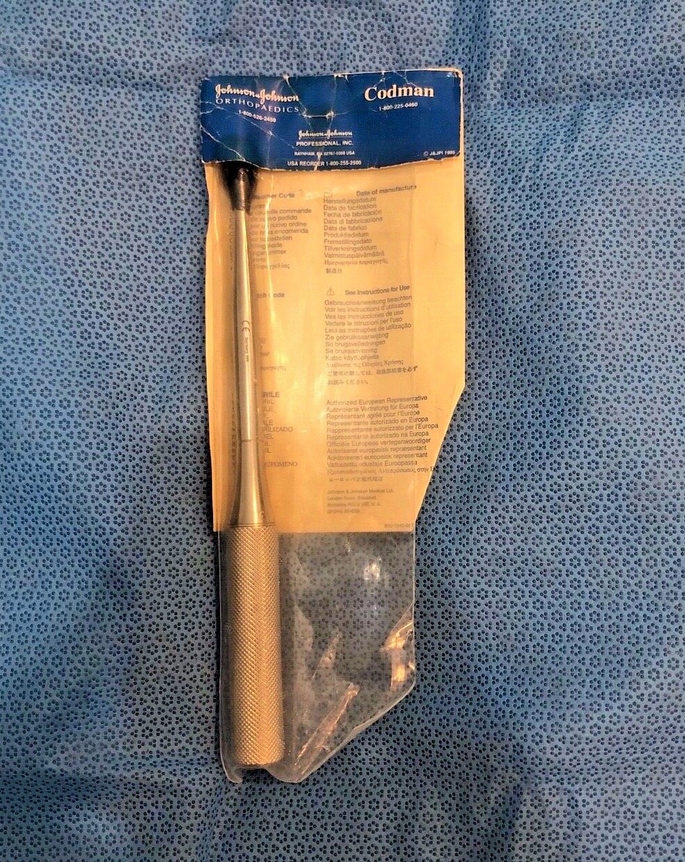 Codman 23-1069 Spinal Fusion Curette Straight #6, 9″ (229mm)