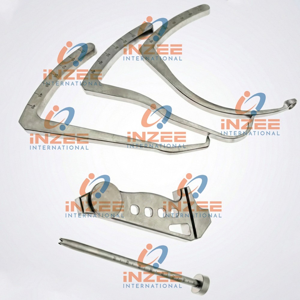 ACL PCL Jig Set Orthopedic Instrument for ACL Elbow and PCL Tibial Aimer, 5-Pcs