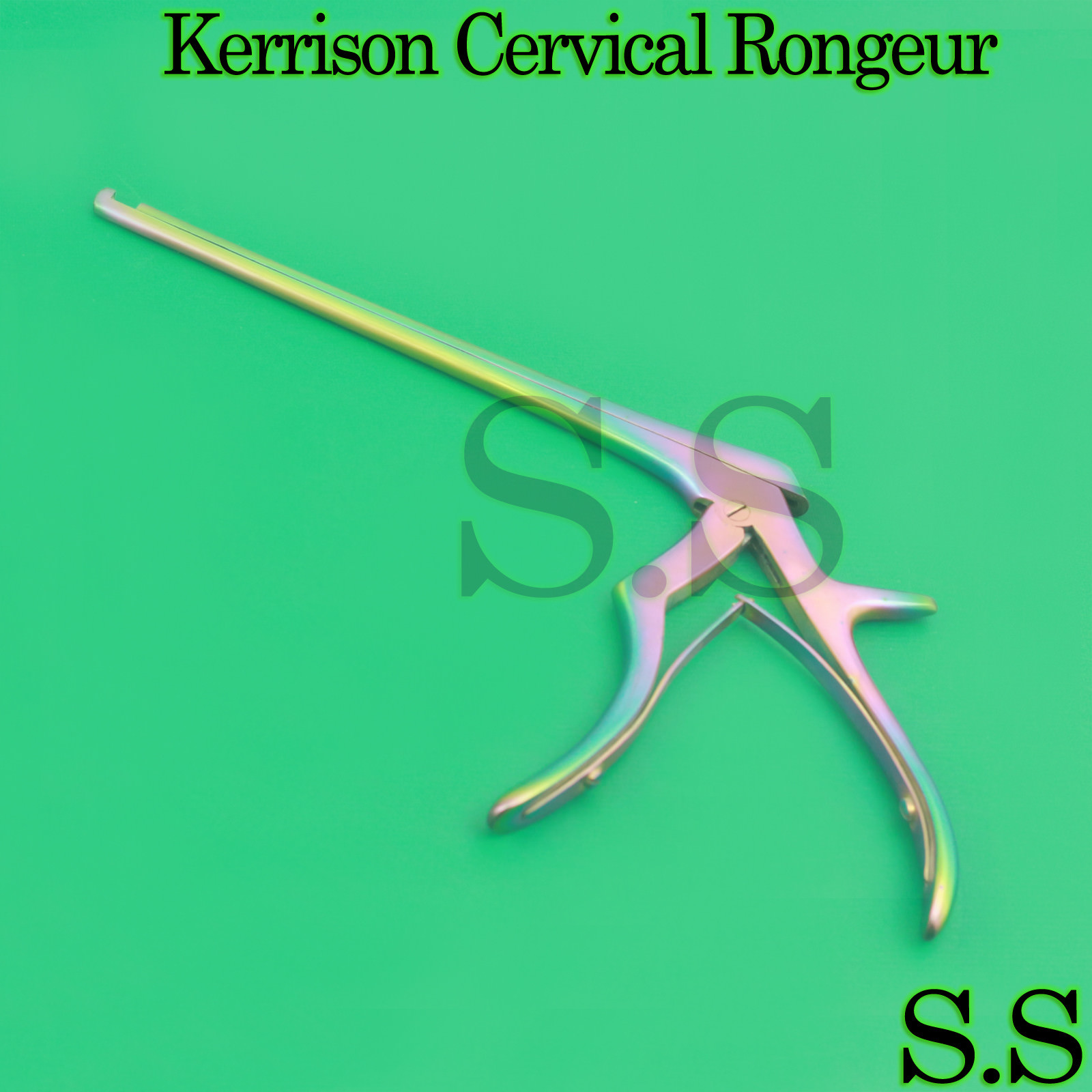 1 Piece Kerrison cervical rongeur 4MM Up Bite 90 Degree Angle Rainbow Color
