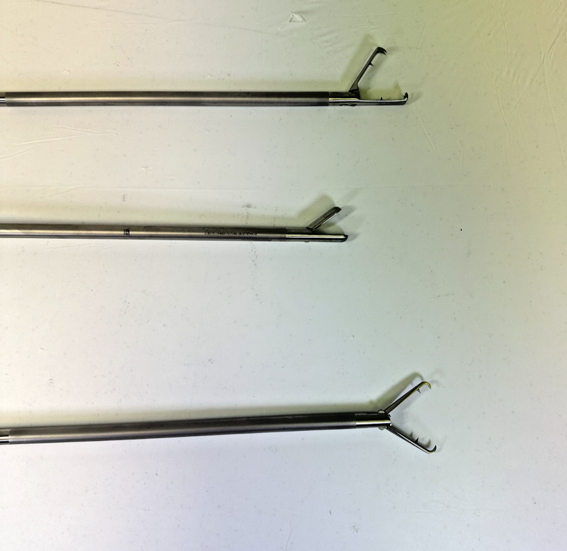 Blue Endo Surgical Laparoscopic 13mm Biopsy Spoon & Tenaculum Forceps Set