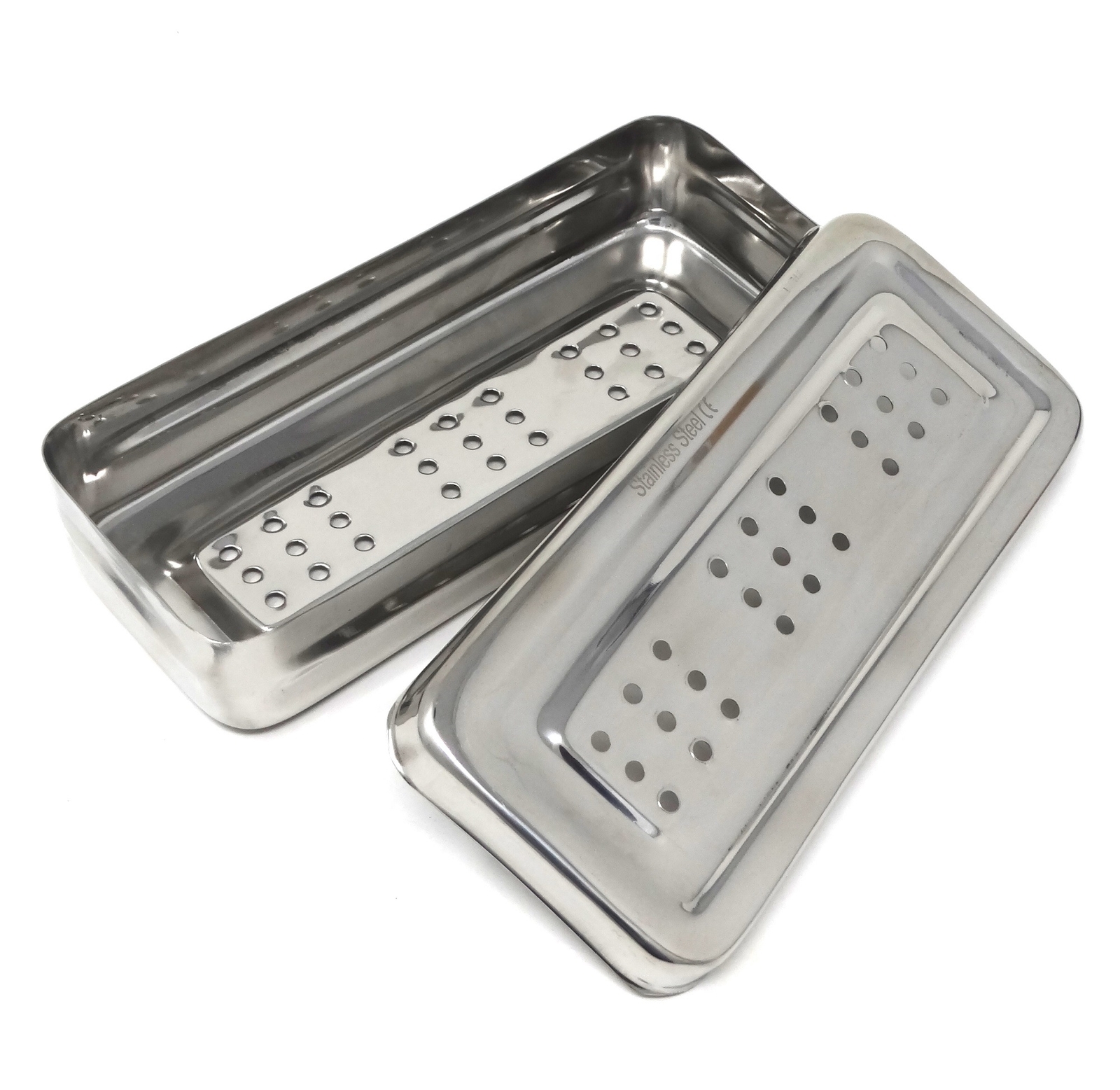 Instruments BOX Perforated Stainless Steel CE 7x3x1.5 inch Surgical Instruments