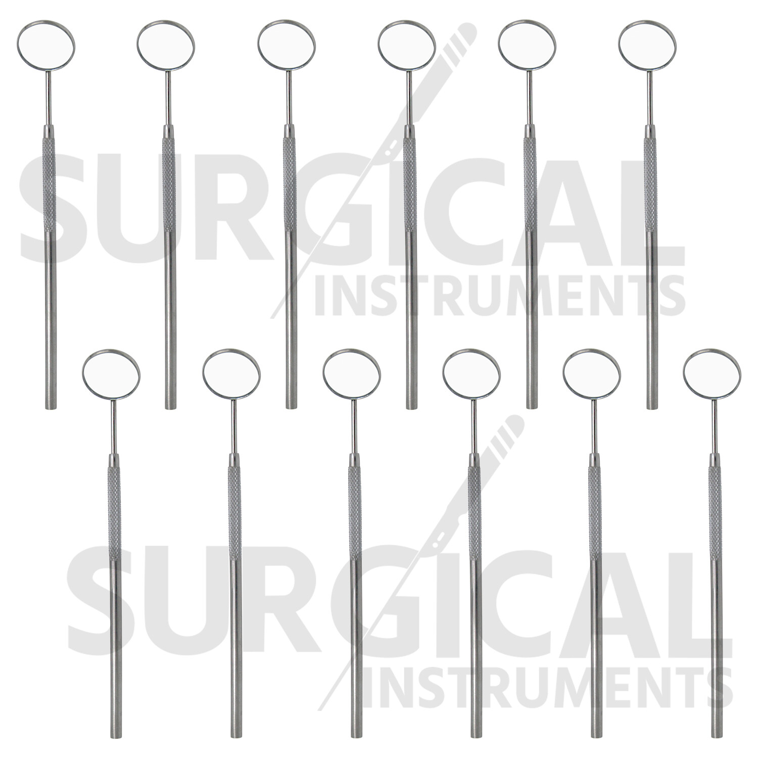 12 Pcs Dental Mirrors Stainless steel Surgical Instruments German Grade