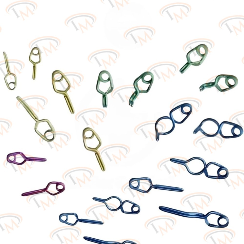 Aneurysm Clips Neurosurgery 20 Pcs Set Titanium Premium Quality Clips