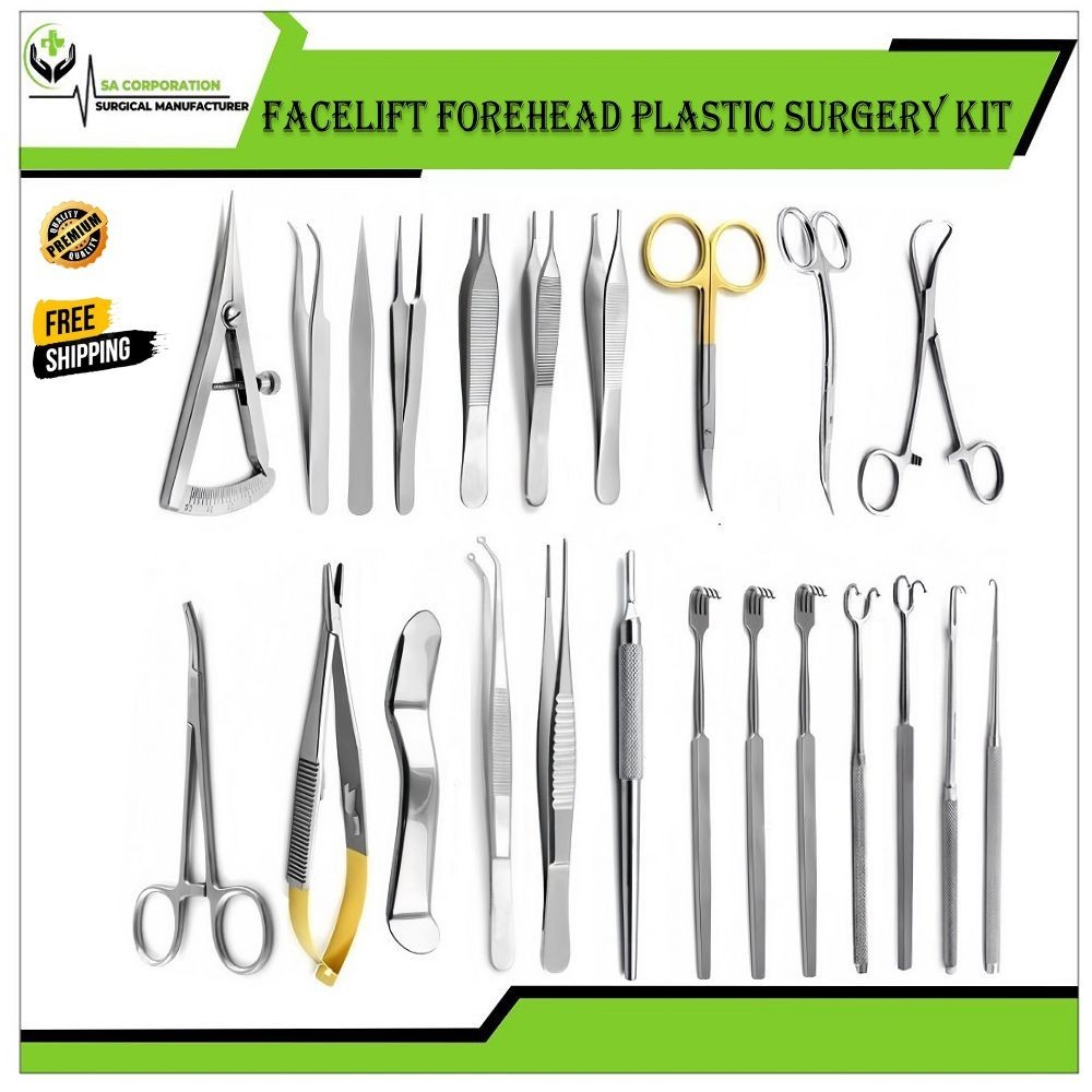 Facelift Plastic Surgery kit Forehead Microsurgery Set Surgical Instruments