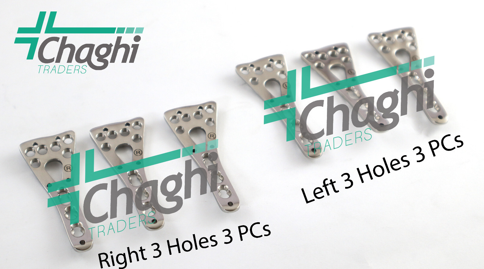 Orthopedic 2.7mm Angle Distal Radius PlatesC Left & Right 6 PlatesC By chaghi tr