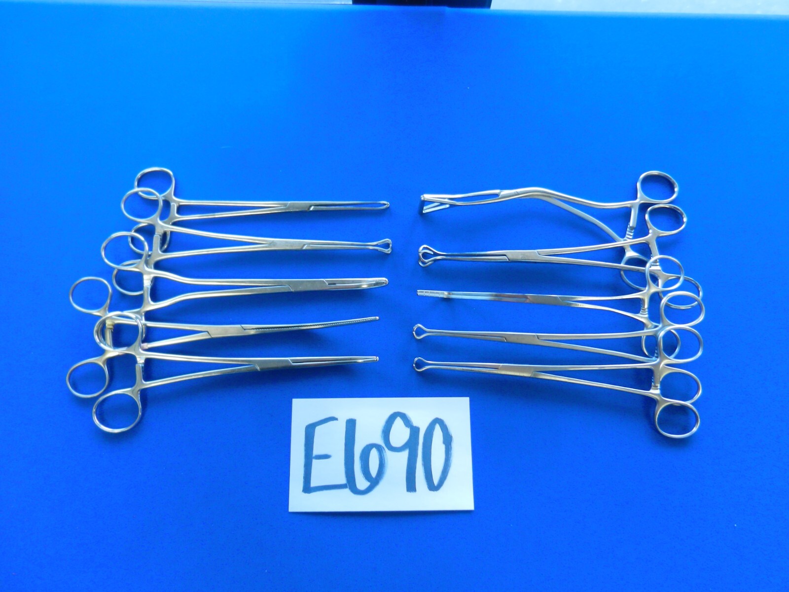 E690 Jarit V. Mueller Pilling Lot of 10 Forceps 19.5-22.5cm Overall Length