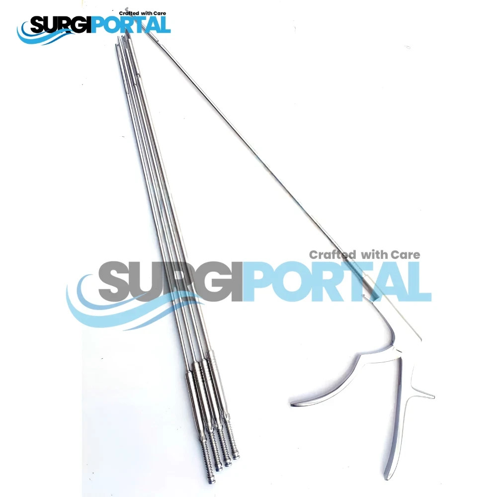 Spine Surgery Rongeur Interlaminar Spine Endoscopic Bite Size 1 to 5mm Set