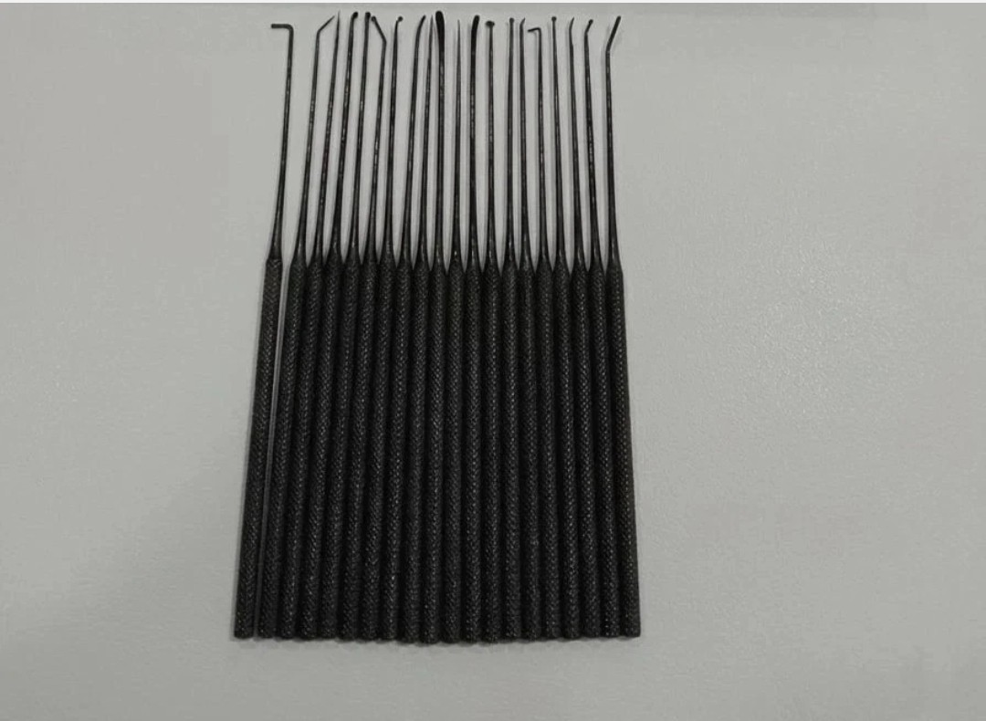 Aesculap Rhoton Micro Dissector Set 20Pcs Black Neurosurgery Instruments