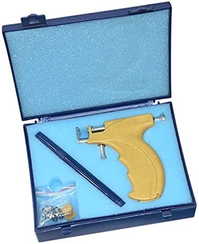 Professional Ear Piercing Gun Set Stainless Steel with 2, 3, 4 & 5mm Stud Holder