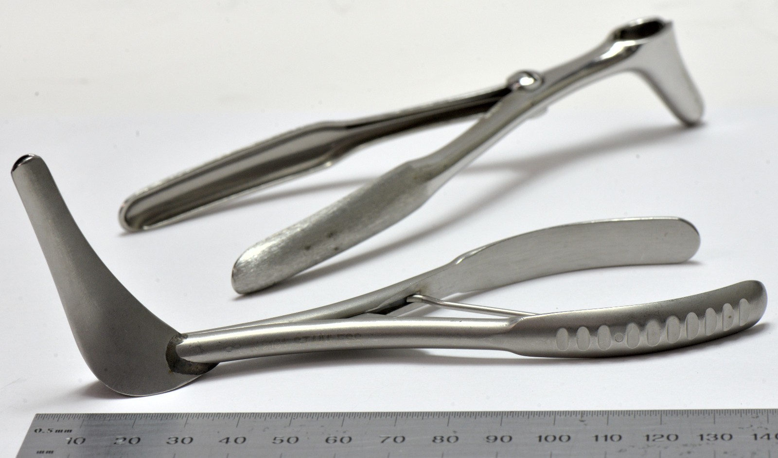 Nasal Speculum Lot of 2 Blades 25x7mm and 50x7mm 5″ Surgical Stainless Steel