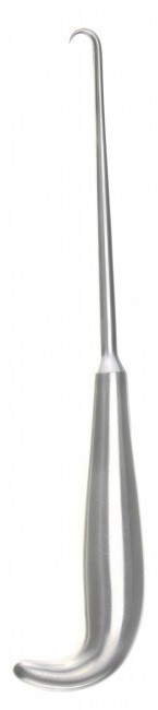 Bone Hook, 9″, Sharp, 5/16″ (8mm) X 1″ (25mm) Deep, T-Handle, Premium