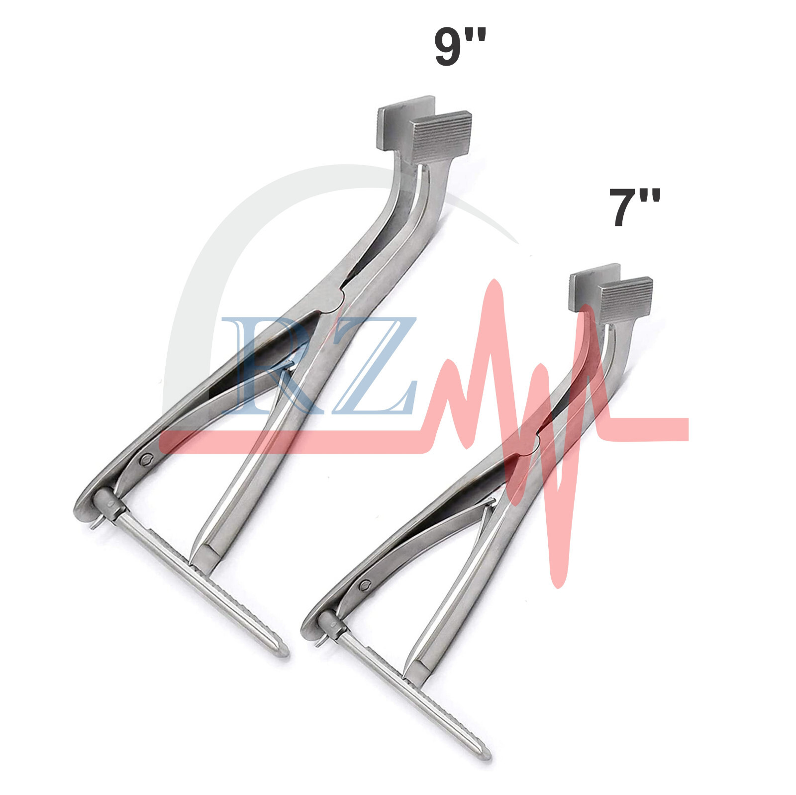SET OF 2 PIECES LOMBARDI FEMORAL TIBIAL SPREADERS 7” & 9” ORTHOPEDIC SURGICAL