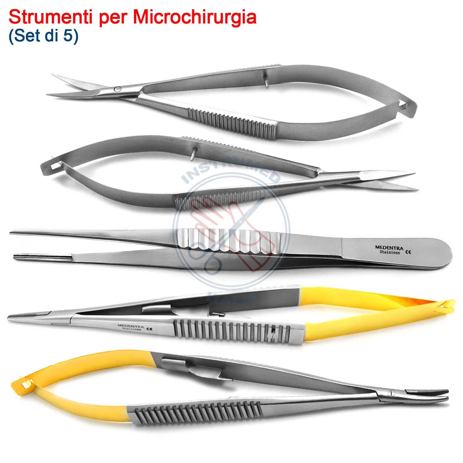 Dental Eye Micro Surgery Tool Kit Needle Holder Scissors Tweezers
