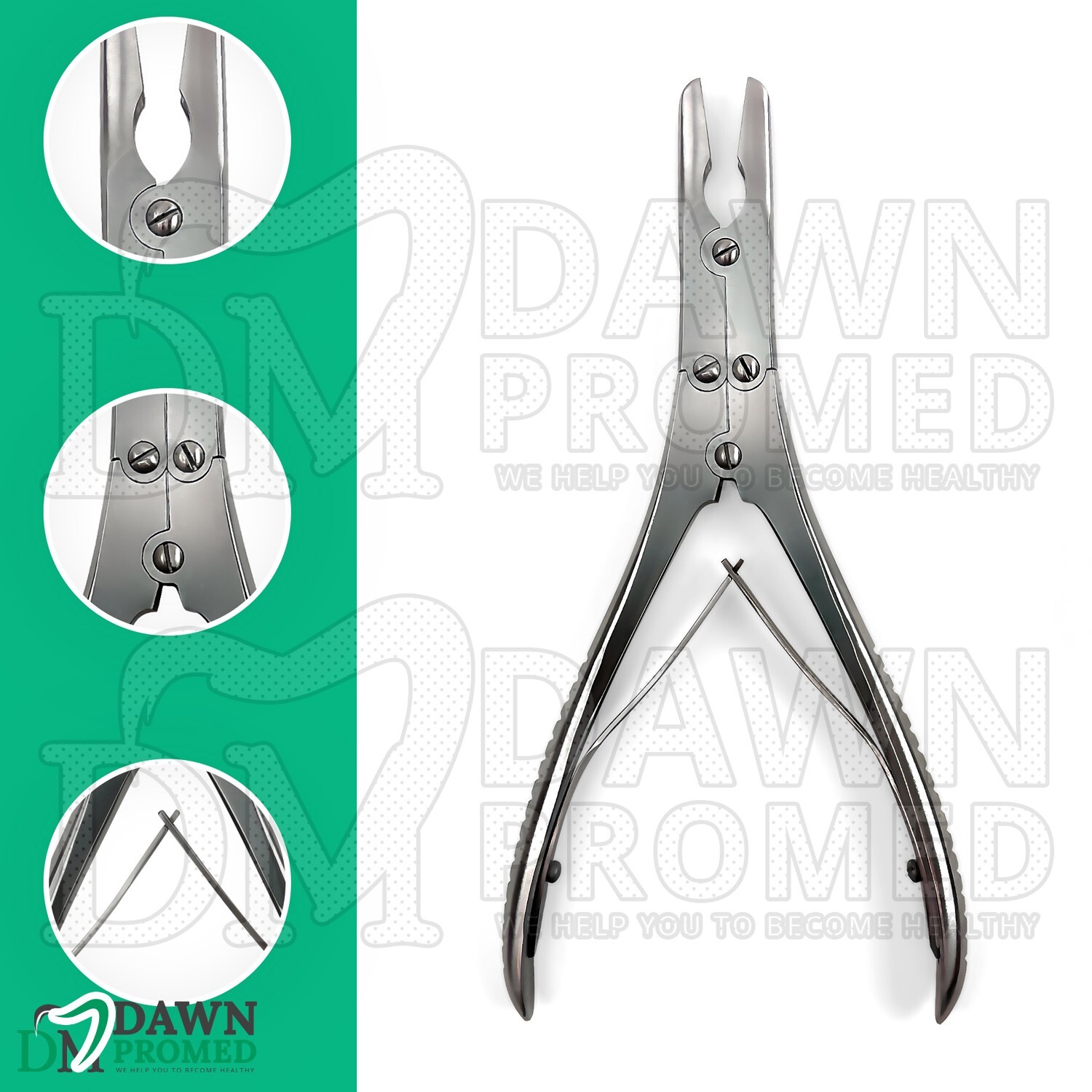 Ruskin Bone Rongeur Straight 5mm Bite 7.5″ Orthopedic Instruments German Grade