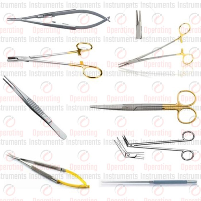 20 pcs vascular instrument set with sterilization box