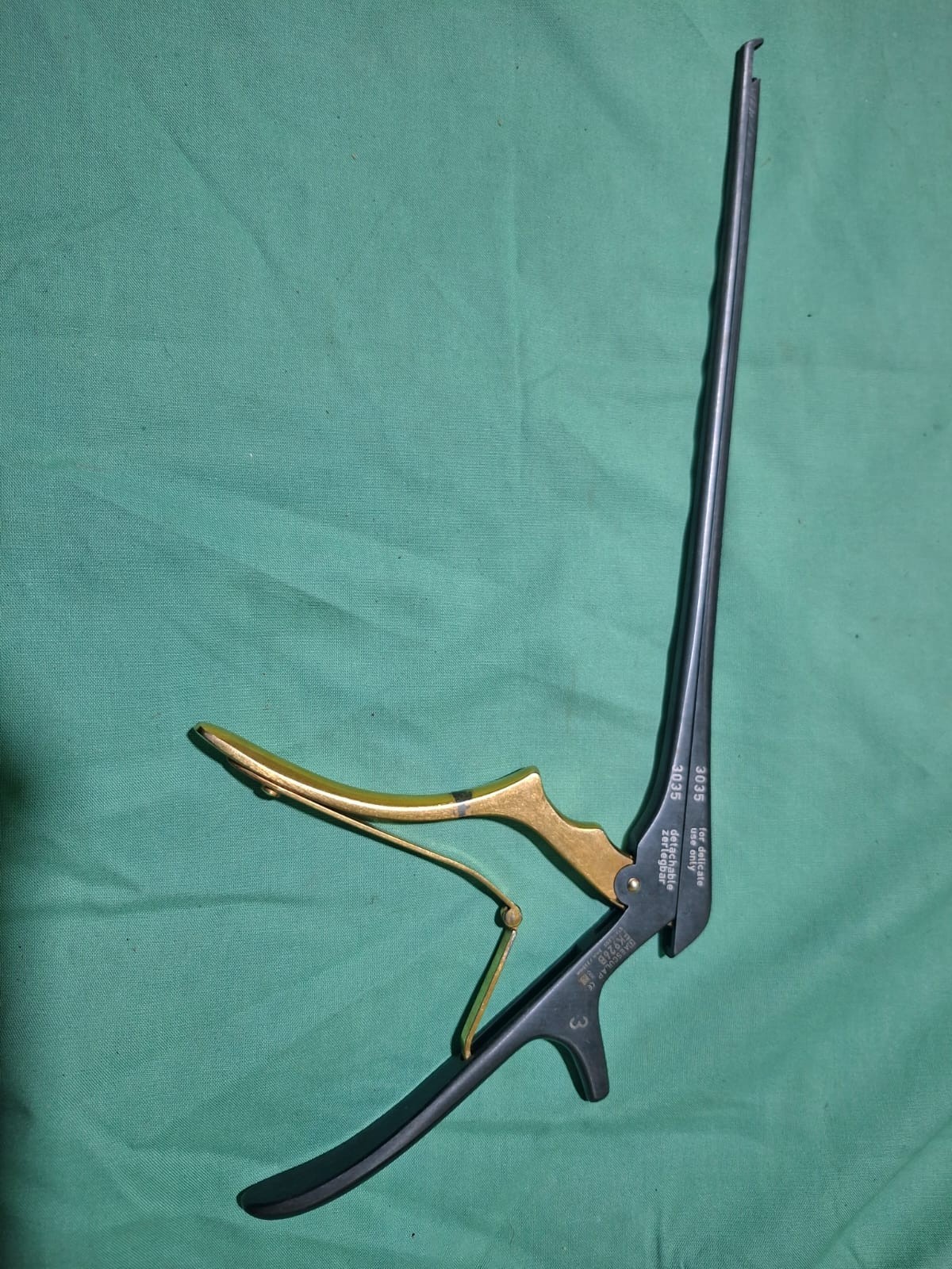 Aesculap FK926B detachable Kerrison noir punch 3mm orthopedic
