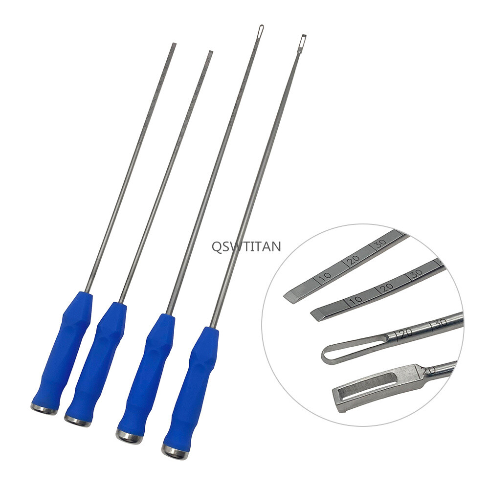 Spine Lumbar Vertebra Intervertebral Disc Reamer Scraper Curette Side Curved