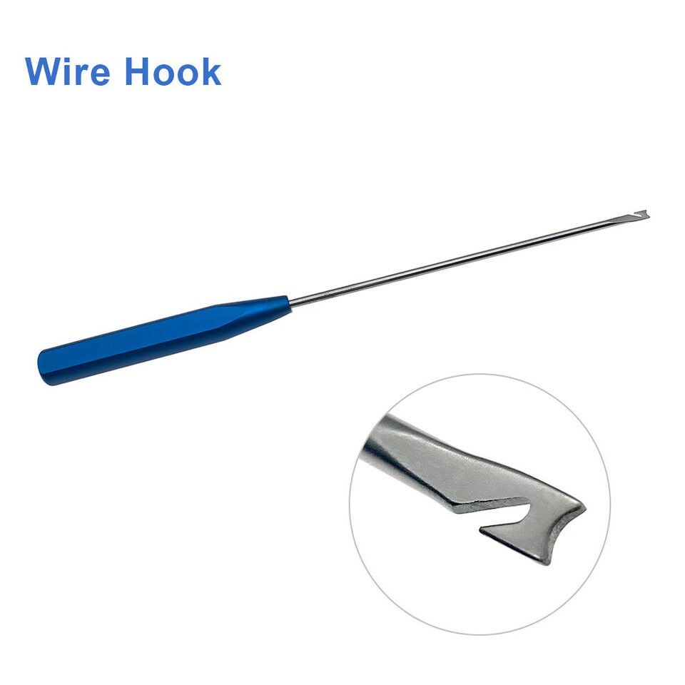 Orthopedic Wire Hook Suture Hook Arthroscopy Wire Thread Pass Instrument 2 Pcs