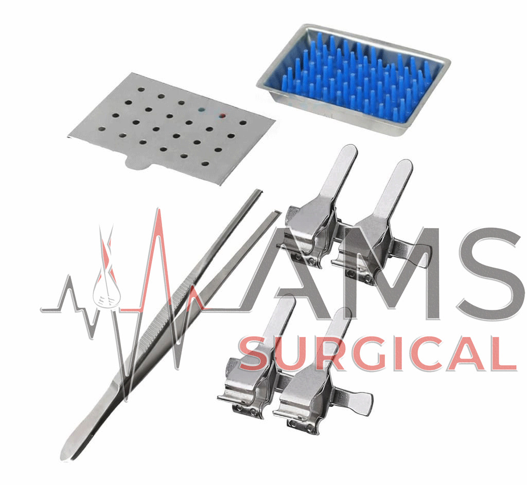Acland Micro Vessel Clamps With Micro Clamp Applying Forceps 14cm