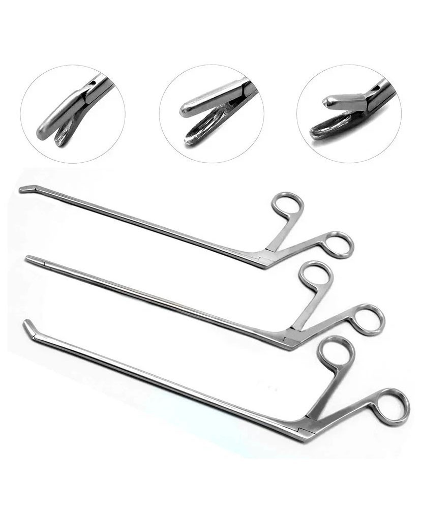 Laminectomy Cushing Pituitary Rongeur Set–4mm x 10mm Cup Jaws,Straight & Up/Down