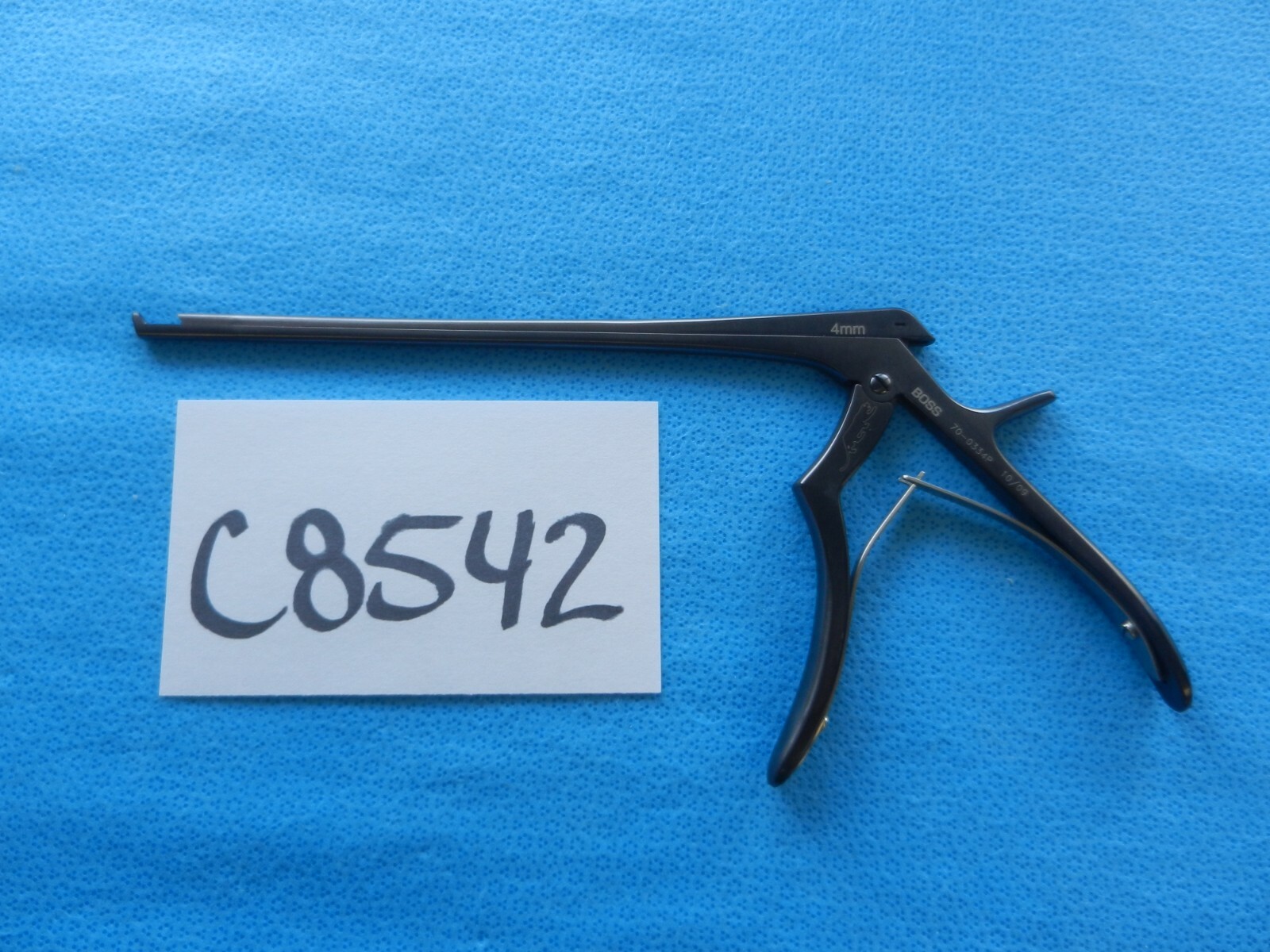 Boss Surgical Orthopedic Ceramic Coated 4mm 40 Deg 8in Rongeur 70-0334P NEW!