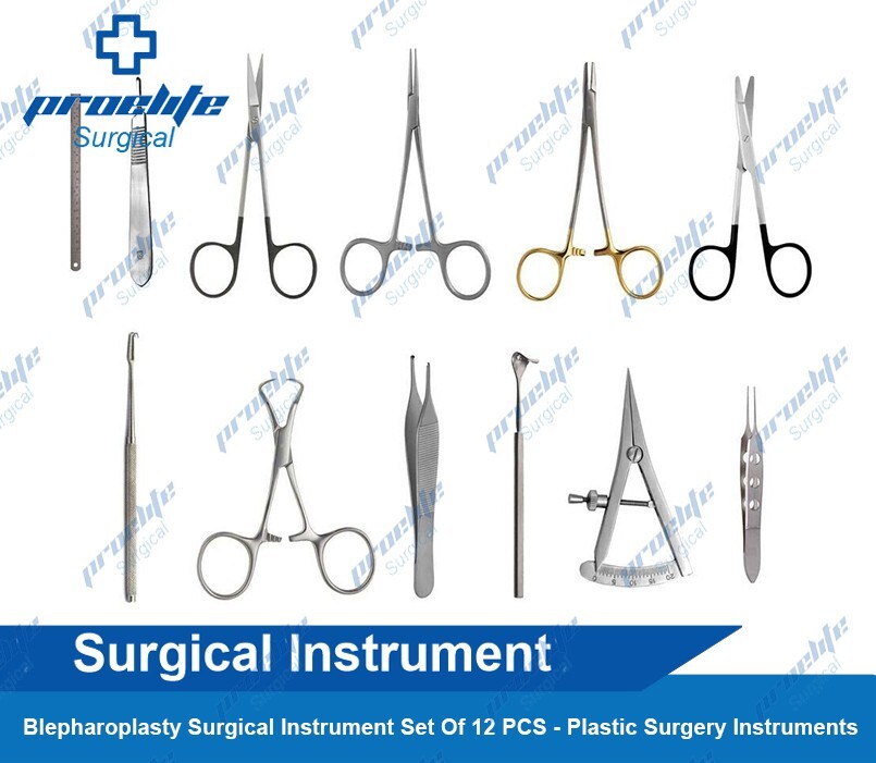Blepharoplasty Surgical Instrument Set Of 12 PCS – Plastic Surgery Instruments