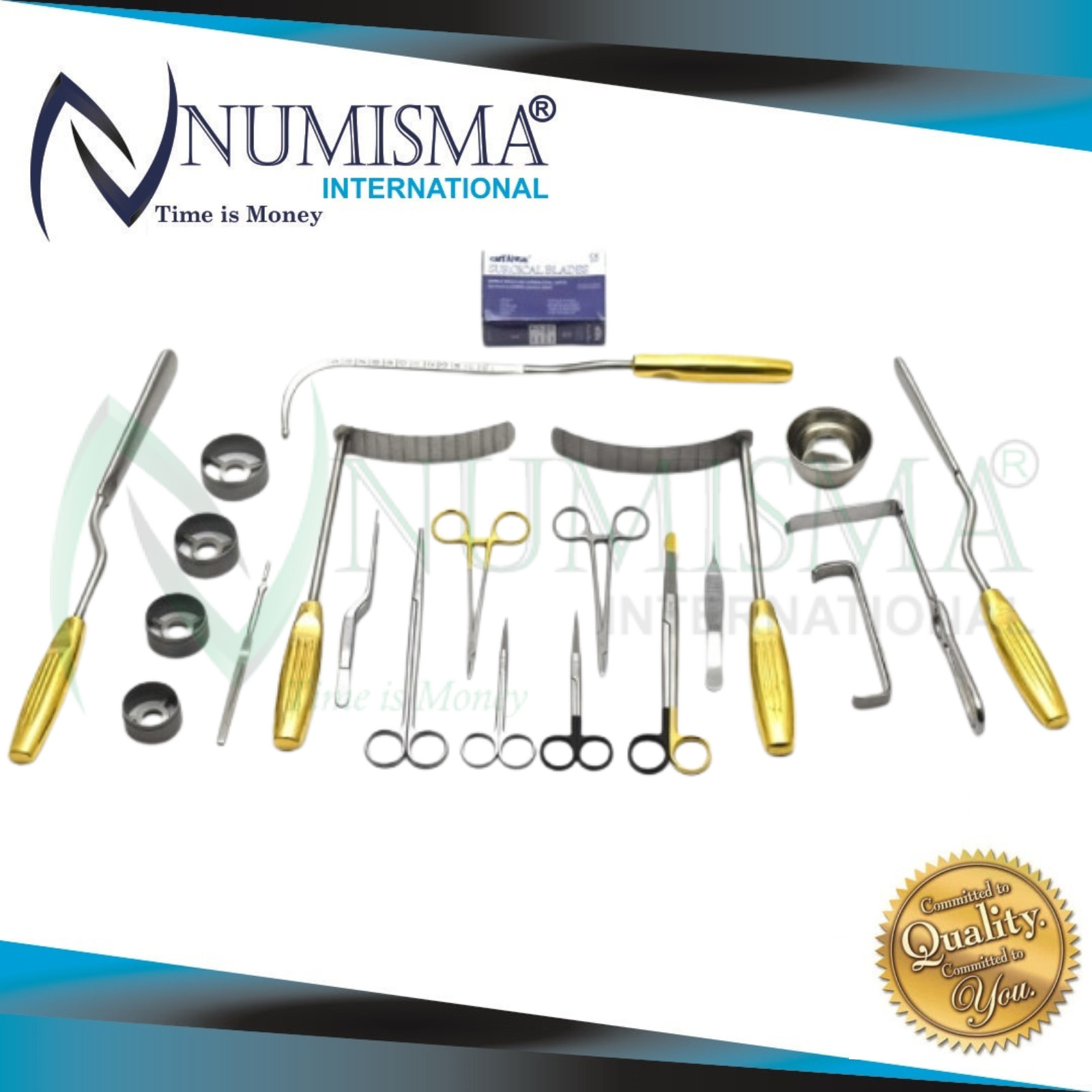 Breast Augmentation Set Of 38 Pcs | Plastic Surgery Set | Surgical Instruments