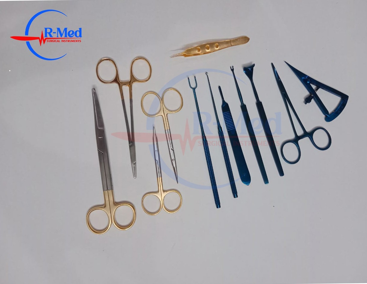 Blepharoplasty Kit, Plastic Surgery High Quality Instruments Kit 11 Pcs Set