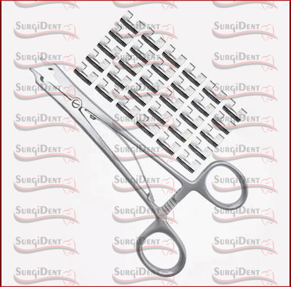 Raney Scalp Clip Applicator Plus 25 PCs Clip Surgical Orthopedic Instruments