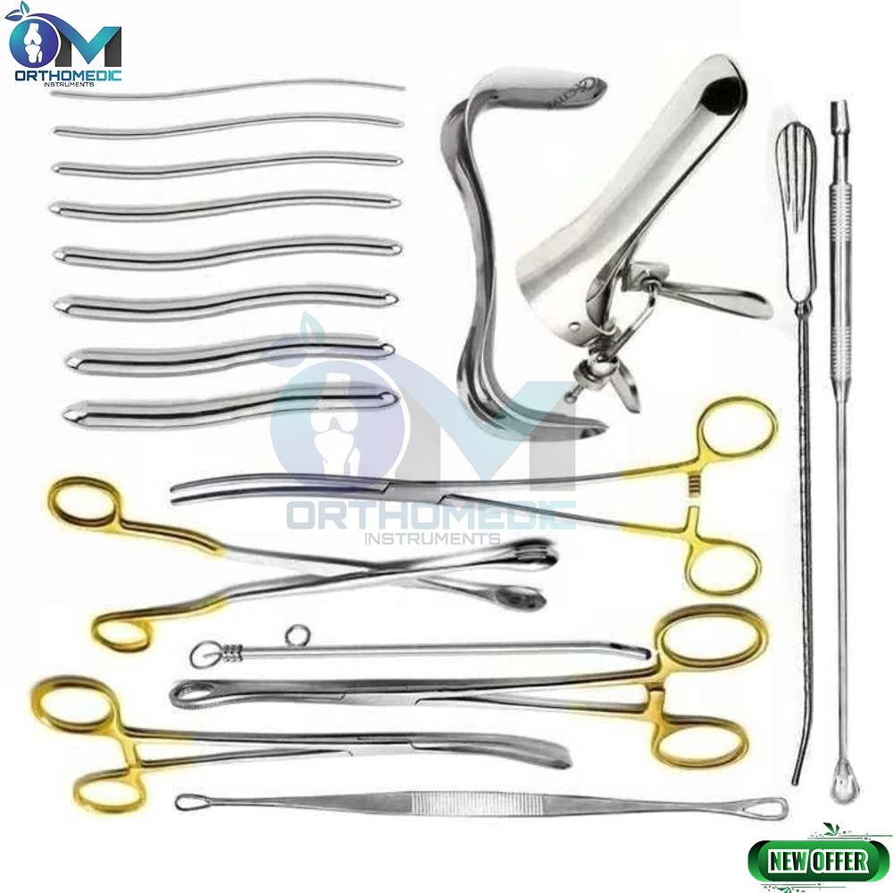 Dilation and curettage Instruments 21 Pcs Set Gynecology Instrument Set