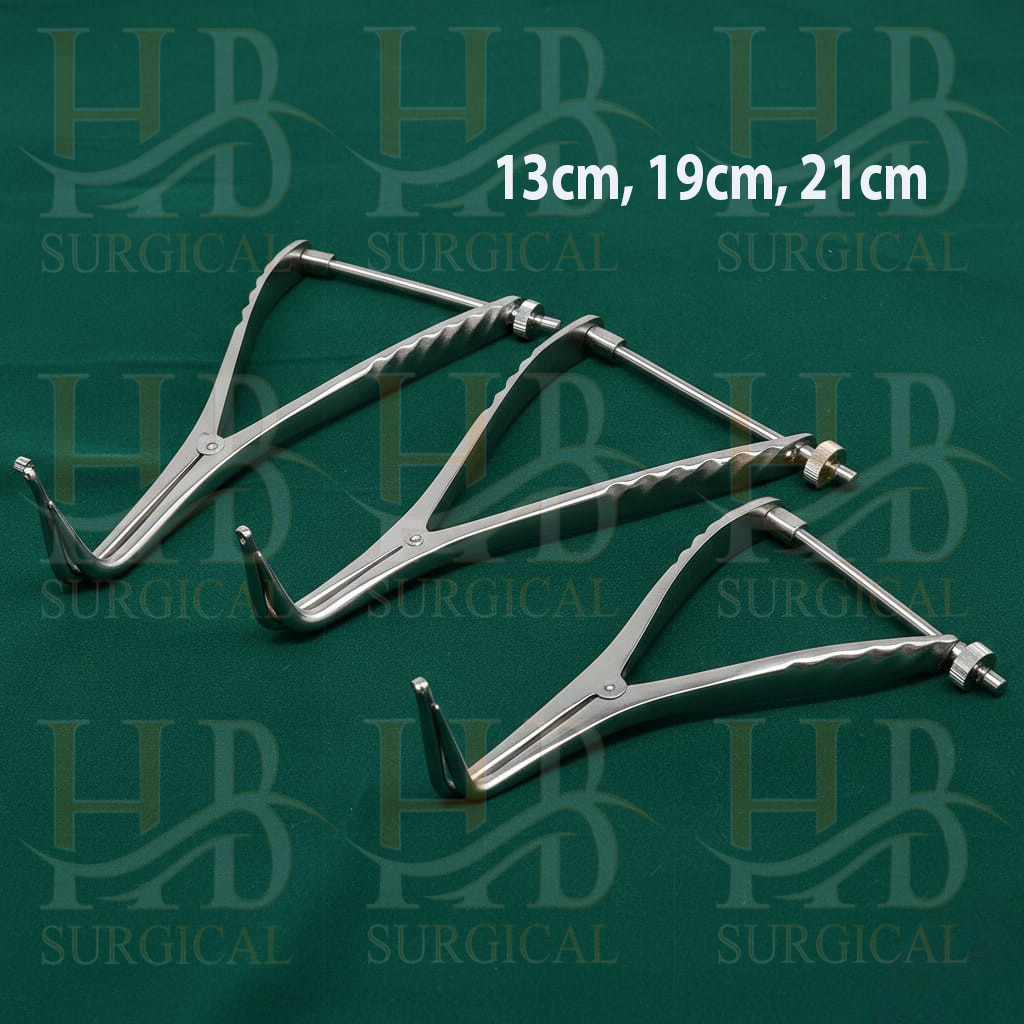 Set of 3 Stifle Distractor with Spinlock 13cm, 19cm, 21cm Orthopedic Instruments
