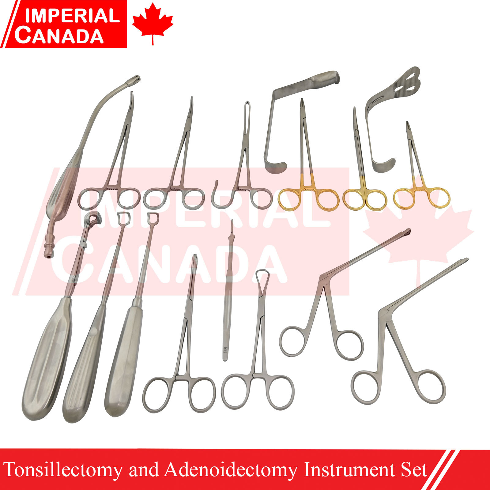 27 Pcs Tonsillectomy and Adenoidectomy Instrument Set Stainless Steel DS-1731
