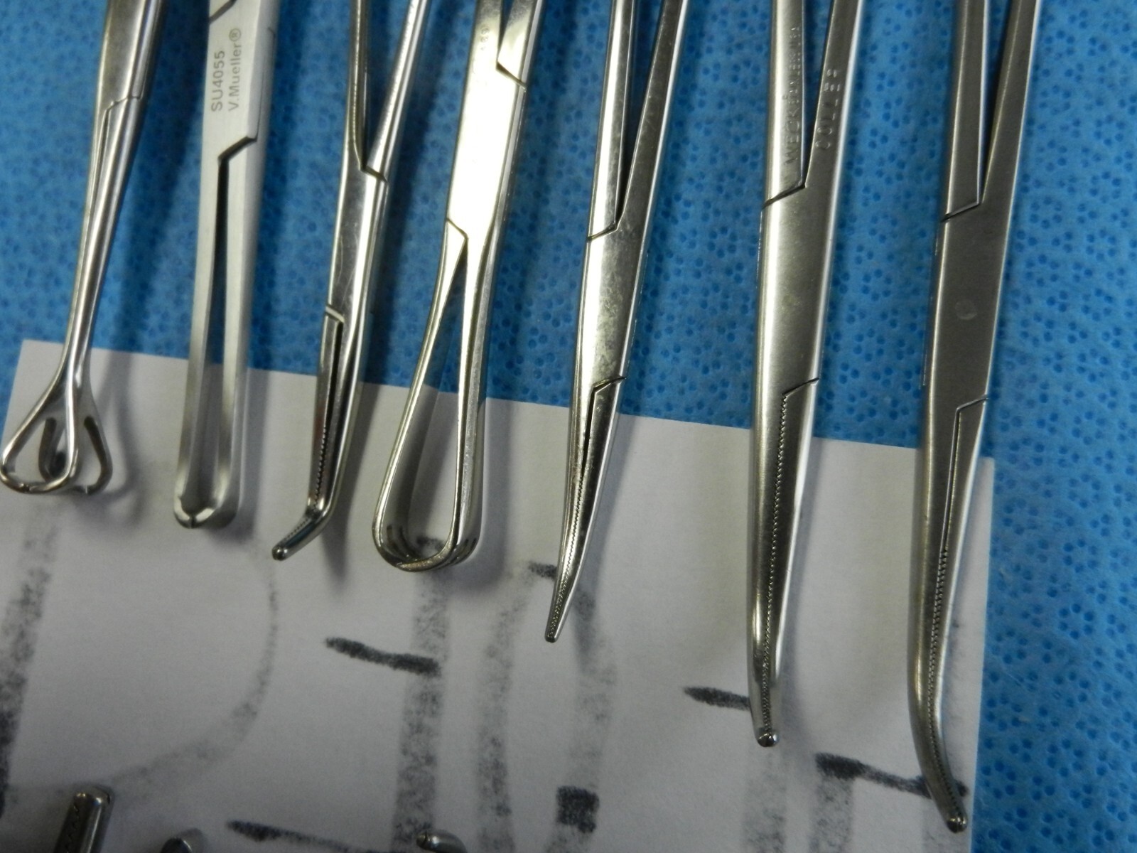 D7074 Pilling Weck V. Mueller Symmetry Surgical Forceps Lot of 15 10-24.5cm