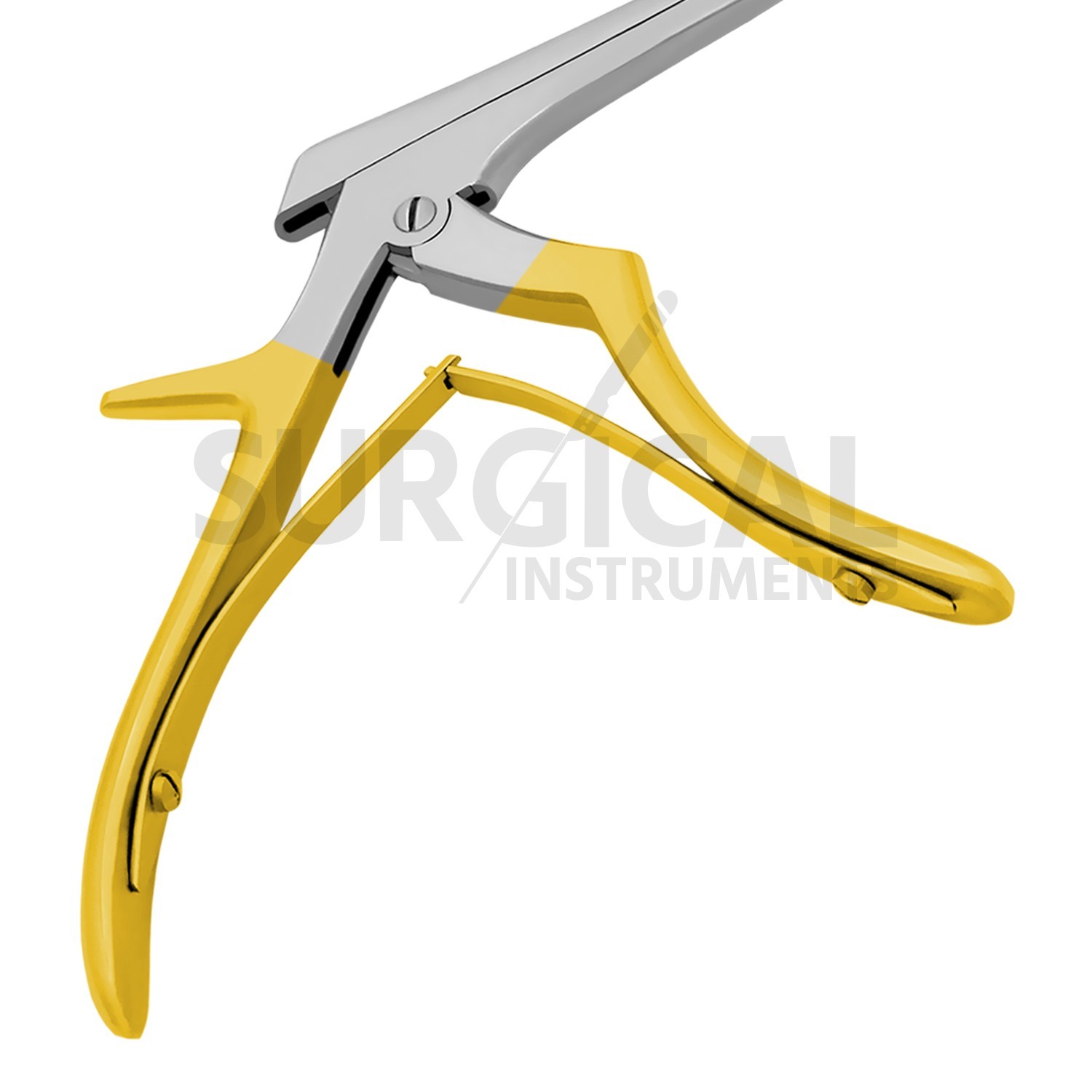 5 Pcs Kerrison Rongeurs 7″ 1, 2, 3, 4, 5mm 90 Degree Down Gold Handle German Gr