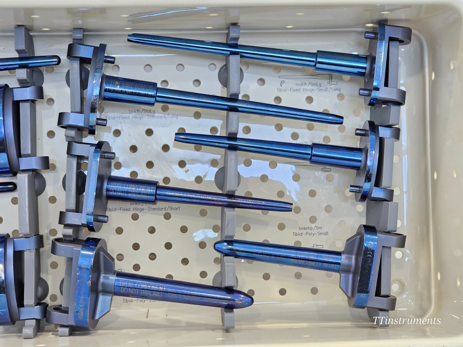 Stryker Stanmore METS SMILES Modular Tibial Femoral Trial Implants Complete Set