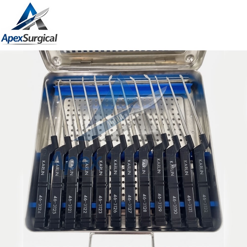 Codman, Microdiscectomy KARLIN Curette Instrument Set with box best quality